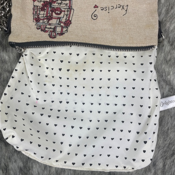 Brighton Cream-Colored Canvas Scottie Dog Crossbody Bag - Picture 7 of 13